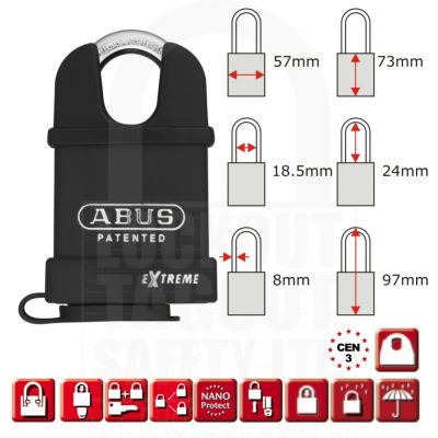 ABUS  Weather Protected 53mm Closed Shackle #2